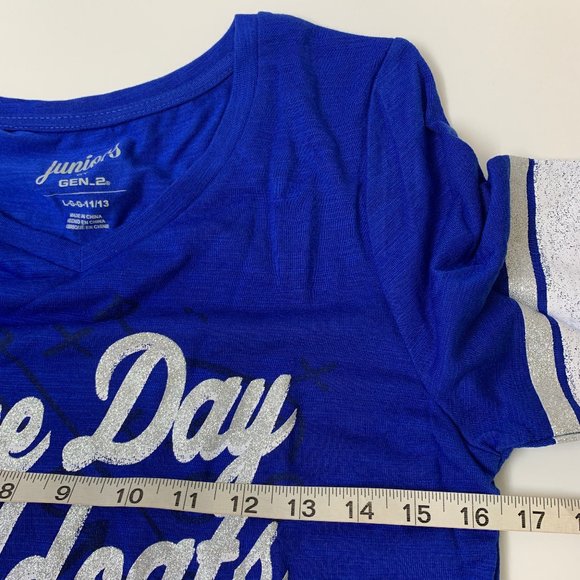 NCAA Wildcats Kentucky Game Day Shirt Junior Large 11/13 Long Sleeve Blue - Picture 11 of 11